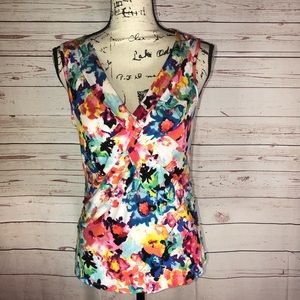 🛍 Cable & Gauge Cross Knot Floral Tank Size PL